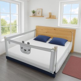 Zábrana na postel Méďa - 200 cm šedá produkt