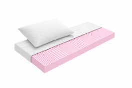 Posteľ Denis biela + matrace Optimal Comfort 12 cm+ rošty ZADARMO produkt