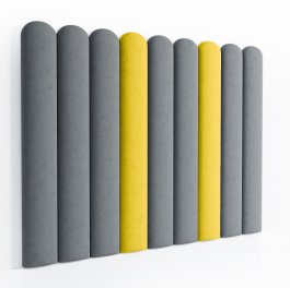 Čalúnený nástenný panel plot 20 x 70 x 3 cm čierná produkt
