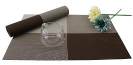 Prestieranie pletené / PVC 1 kus - kríž - hnedá produkt