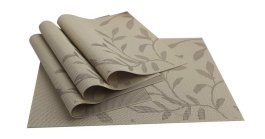 Prestieranie pletené PVC 1 kus - listy - béžová produkt