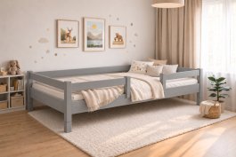 Rastúca posteľ Montessori Tobi sivá 140x200 cm + rošt ZADARMO produkt